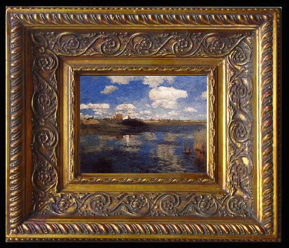 framed  Levitan, Isaak Lake, Ta078